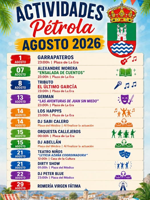 Actividades Agosto 2026