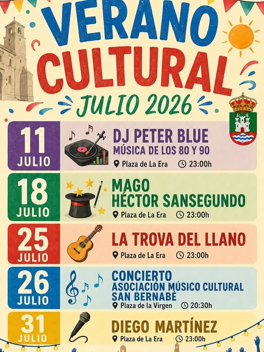 Verano Cultural Julio 2026